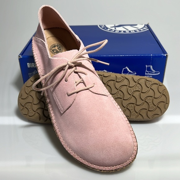 NEW Birkenstock Gary Suede Shoes - Size 41N - Soft Pink Suede Leather - In Box - Picture 15 of 17